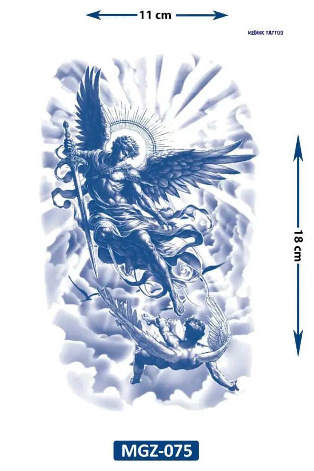 Celestial Battle – Geçici Orta Boy Dövme