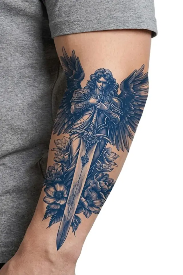 Guardian Angel – Geçici Yarım Kol Dövmesi
