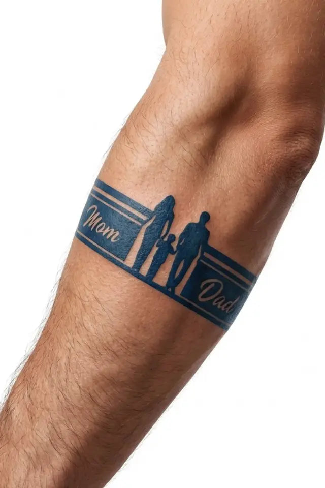 Family First – Geçici Şerit Kol Dövmesi