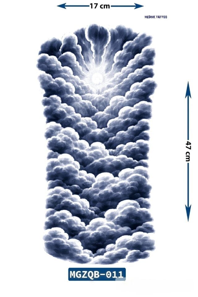 Sacred Clouds– Geçici Kol Kaplama Dövmesi