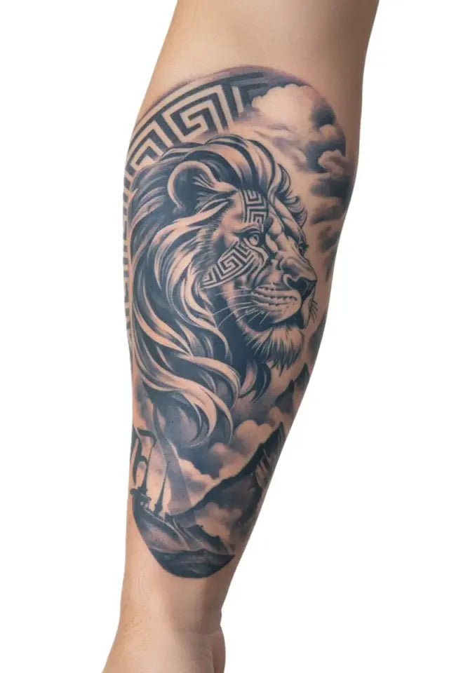 Olympus Lion – Geçici Orta Boy Dövme