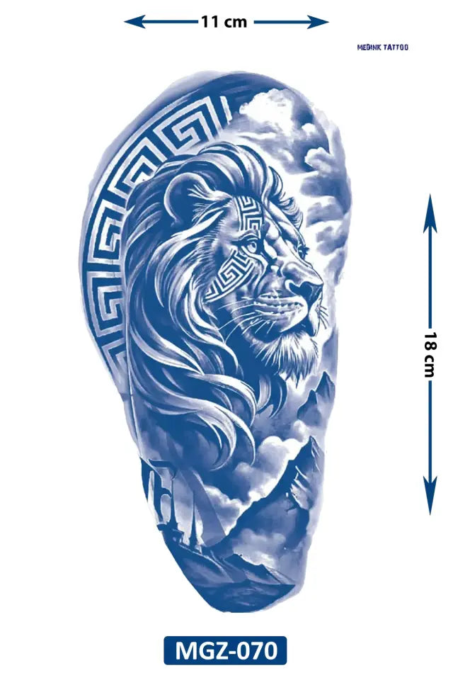 Olympus Lion – Geçici Orta Boy Dövme