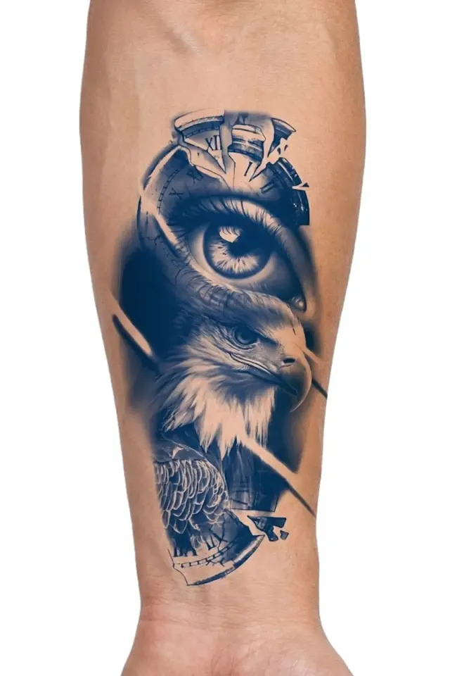 Chronos Eagle – Geçici Orta Boy Dövme