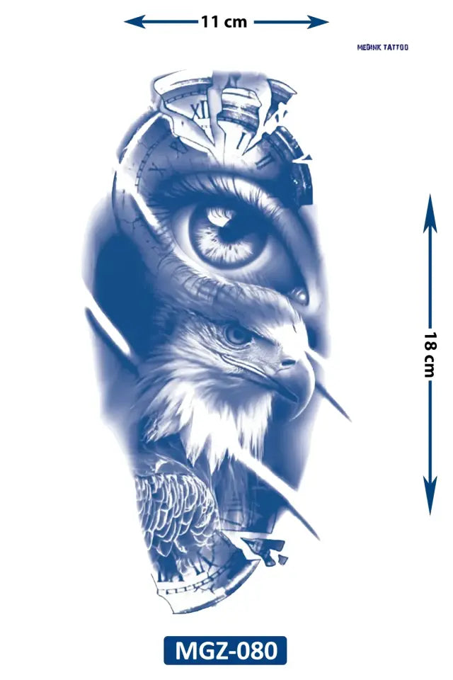 Chronos Eagle – Geçici Orta Boy Dövme